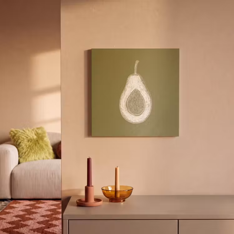 Acoustic Felt - Avocado - Minimalist - Illustration - Green — 2