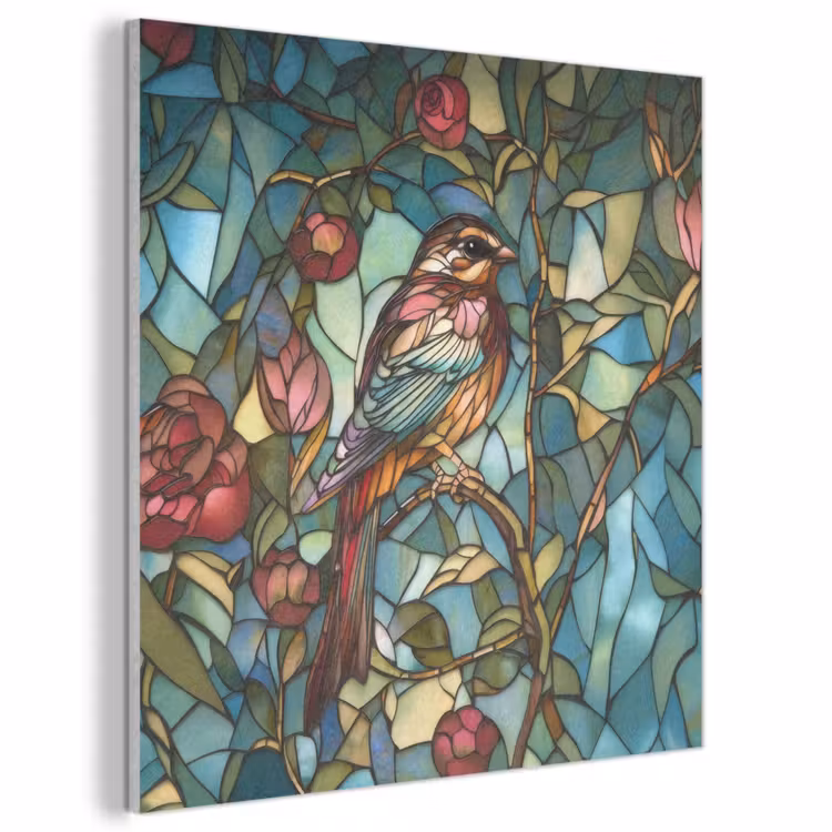 Acoustic Felt - Bird - Branch - Roses - Mosaic — 1