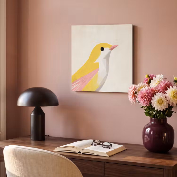 Acoustic Felt - Bird - Minimalist - Yellow — 4