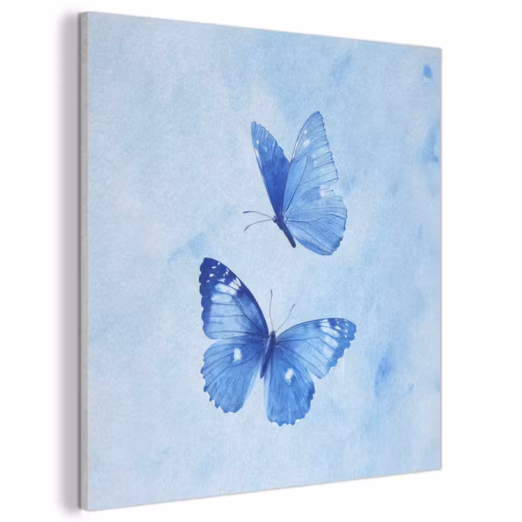 Acoustic Felt - Butterflies - Ornamental - Blue — 1