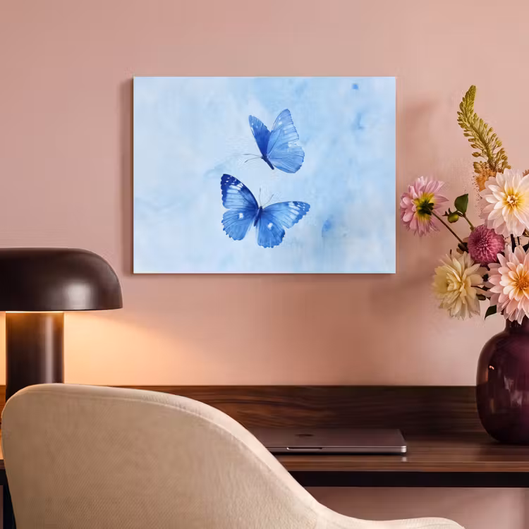 Acoustic Felt - Butterflies - Ornamental - Blue — 4
