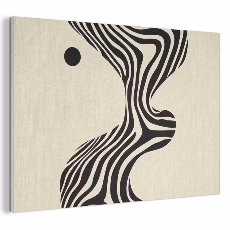 Acoustic Felt - Beige - Lines - Wavy - Abstract — 1