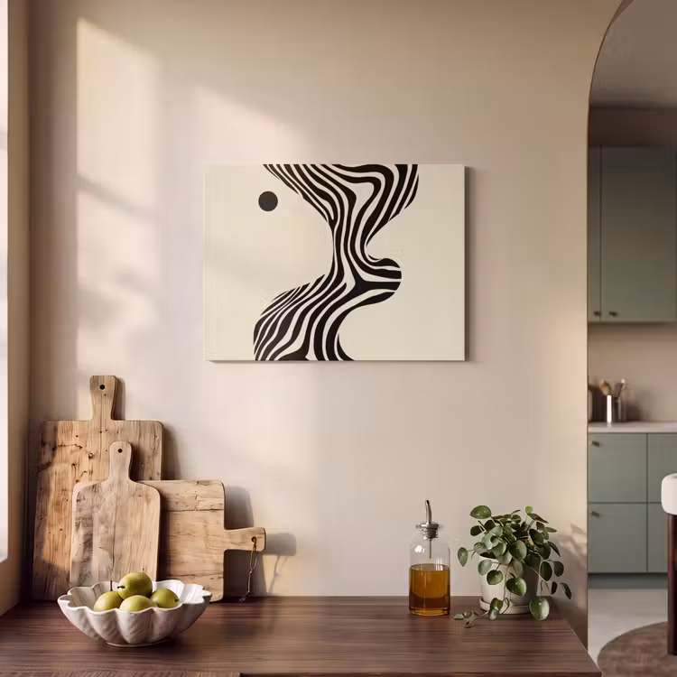 Acoustic Felt - Beige - Lines - Wavy - Abstract — 3