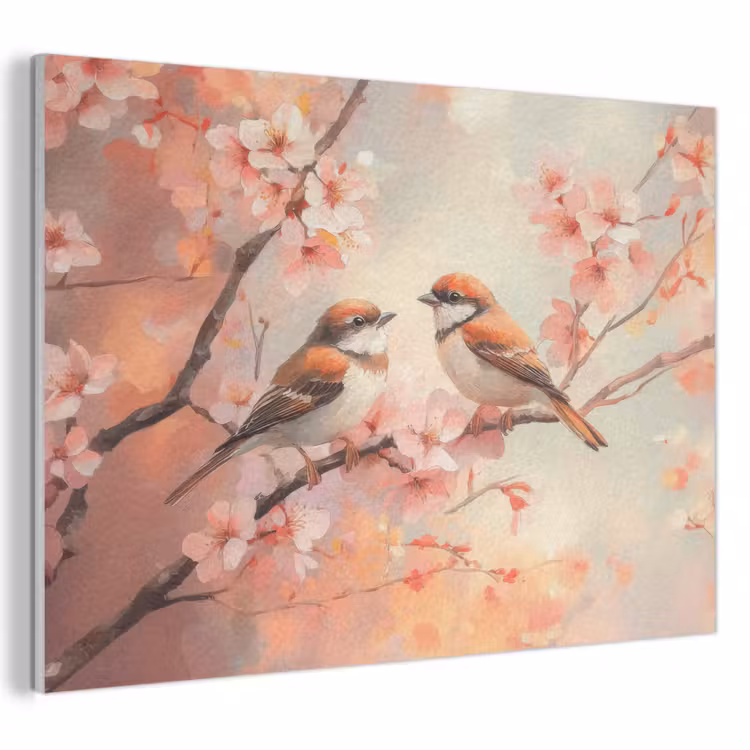 Acoustic Felt - Birds - Romantic - Blossom Branch — 1