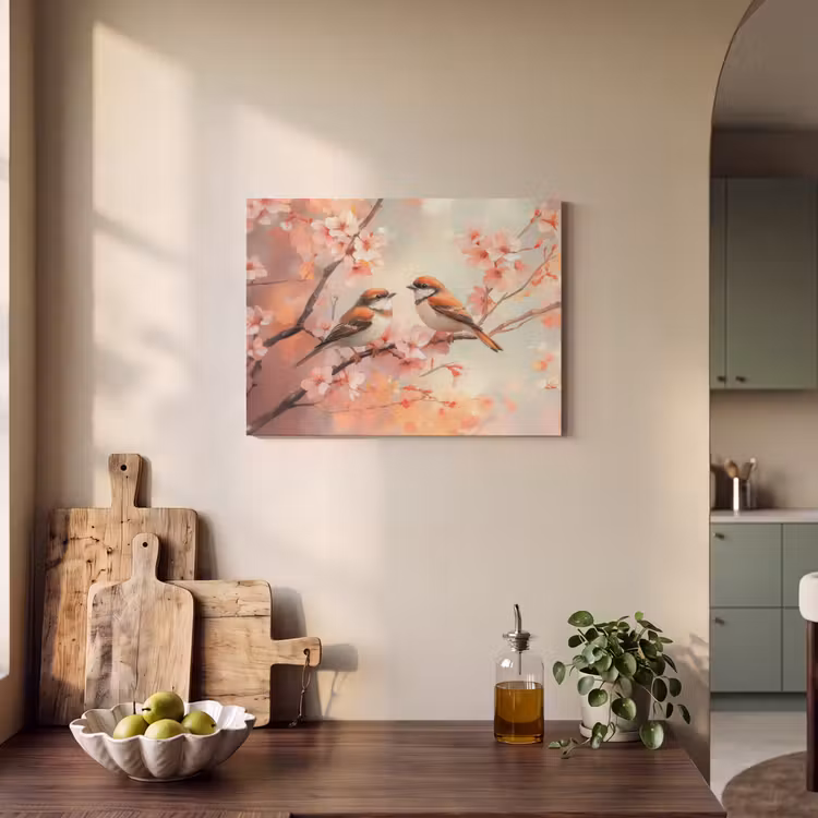 Acoustic Felt - Birds - Romantic - Blossom Branch — 3