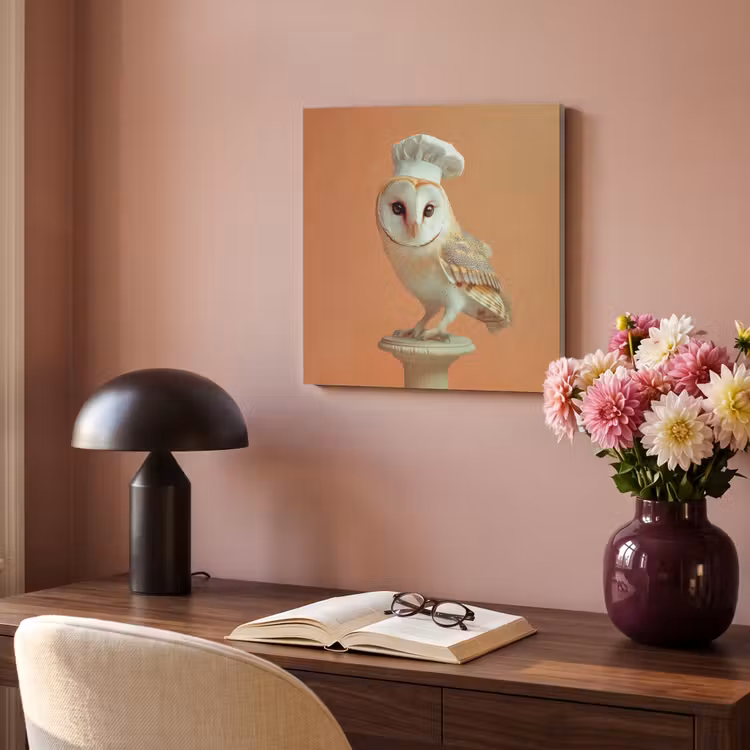 Acoustic Felt - Barn owl - Cook's hat - Orange - Bird — 4