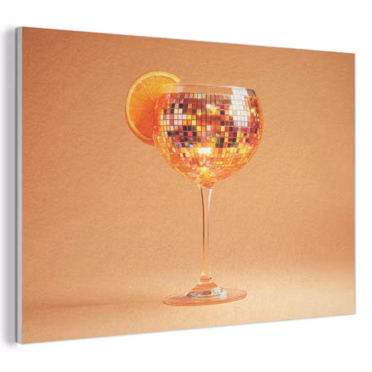 Acoustic Felt - Beverage - Orange - Glitter - Disco — 1