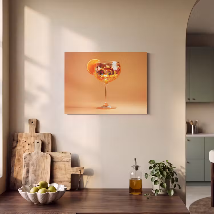 Acoustic Felt - Beverage - Orange - Glitter - Disco — 3