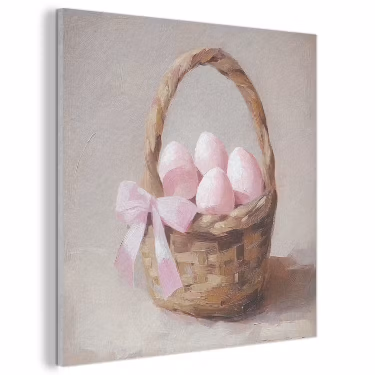 Acoustic Felt - Basket - Eggs - Pink — 1