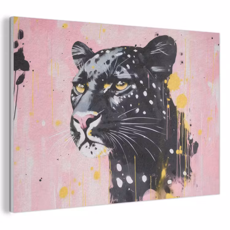 Acoustic Felt - Black - Panther - Pink - Abstract — 1