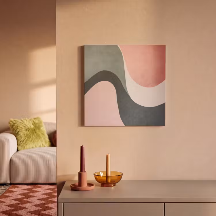 Acoustic Felt - Abstract - Waves - Ornate - Pink — 2
