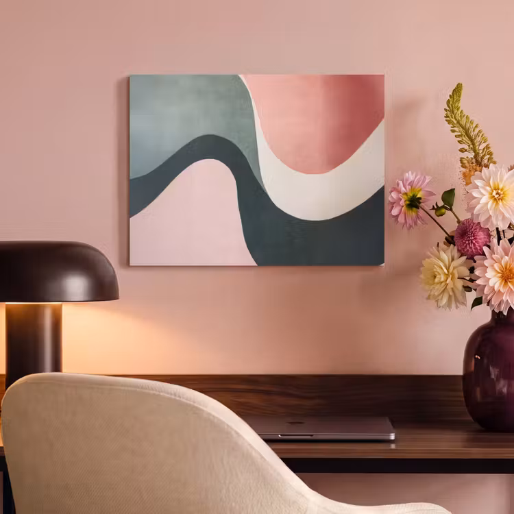 Acoustic Felt - Abstract - Waves - Ornate - Pink — 4