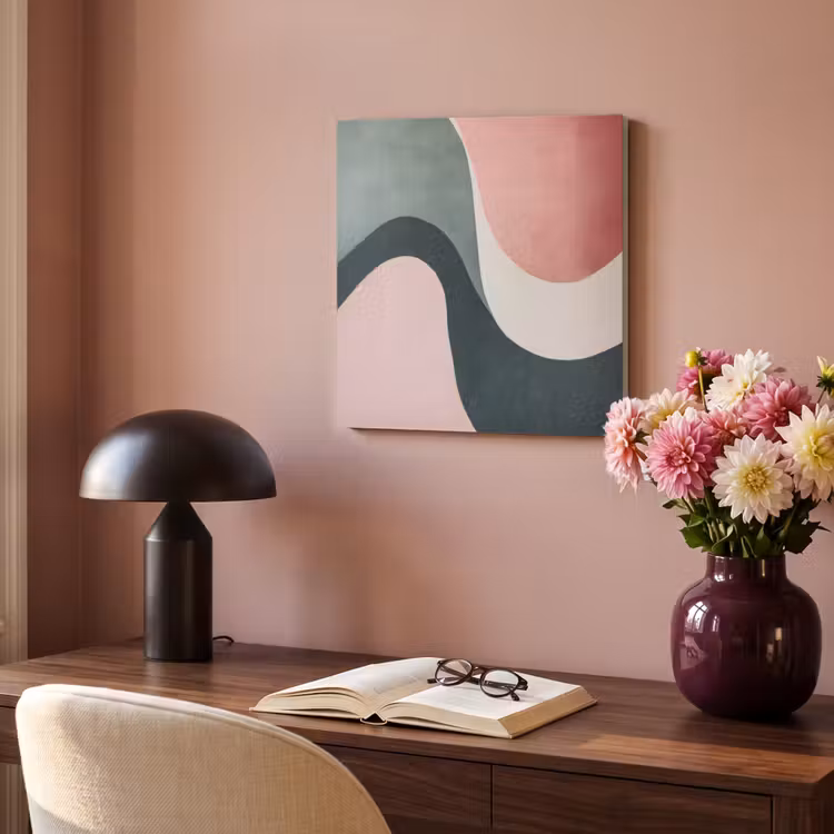 Acoustic Felt - Abstract - Waves - Ornate - Pink — 4