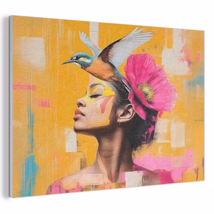 Acoustic Felt - Bird - Woman - Abstract - Flower — 1
