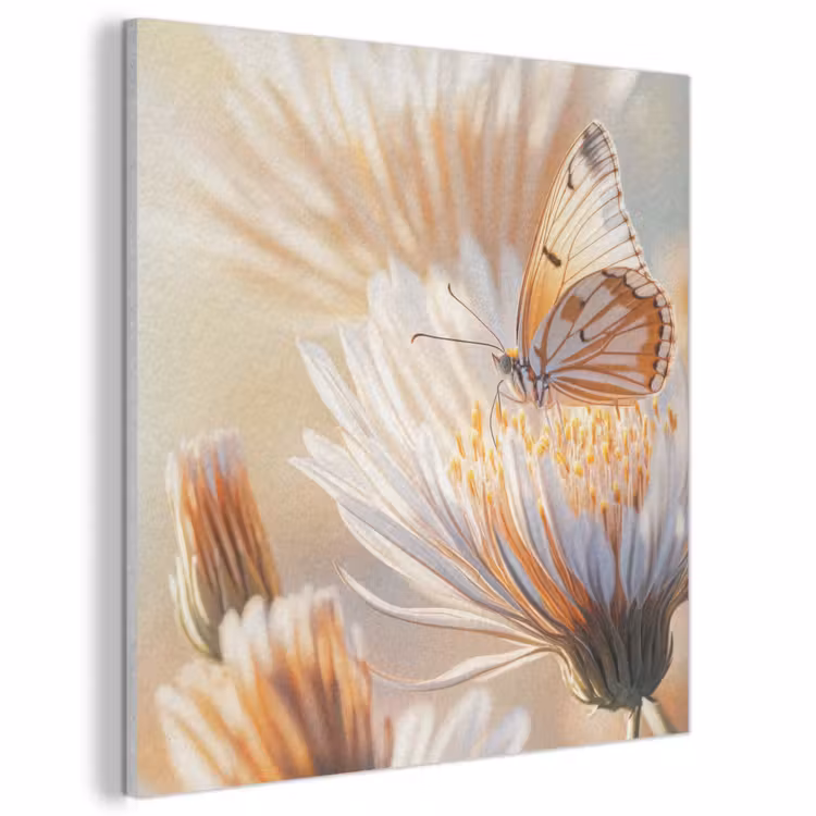 Acoustic Felt - Butterfly - Flower - Orange — 1