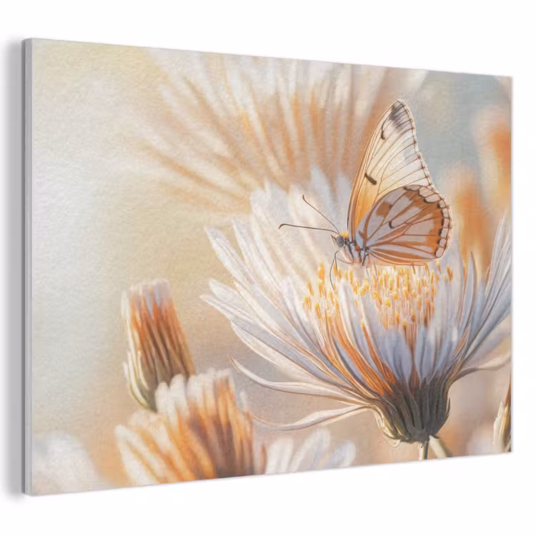 Acoustic Felt - Butterfly - Flower - Orange — 1