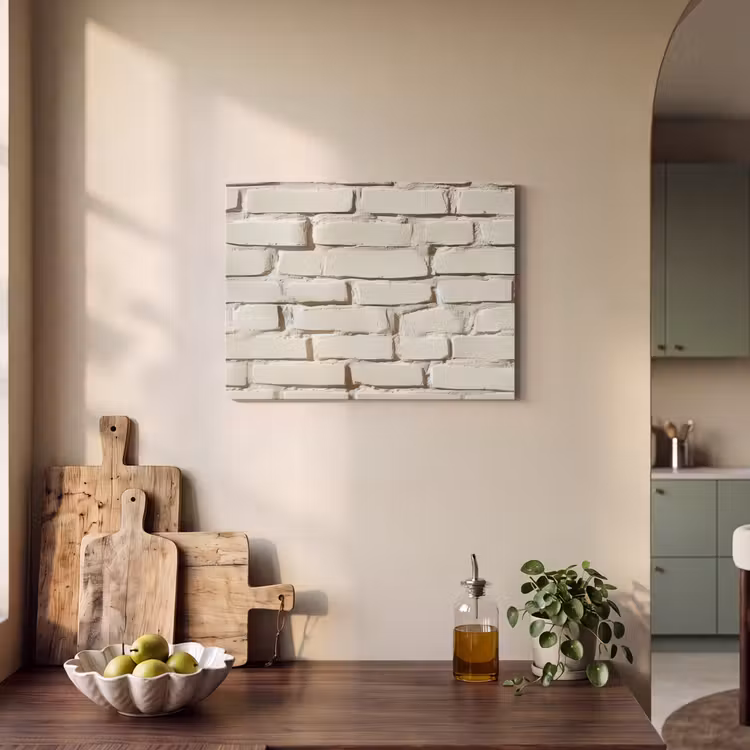 Acoustic Felt - Bricks - Wall - Light - White — 3