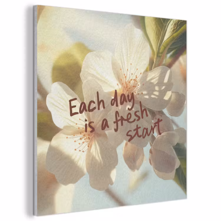 Acoustic Felt - Blossoms - Sunlight - Quote - White — 1