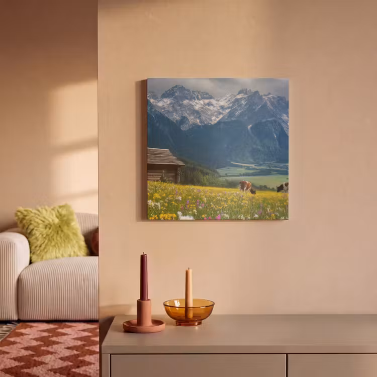 Acoustic Felt - Alps - Meadow - Mountains - Cows — 2