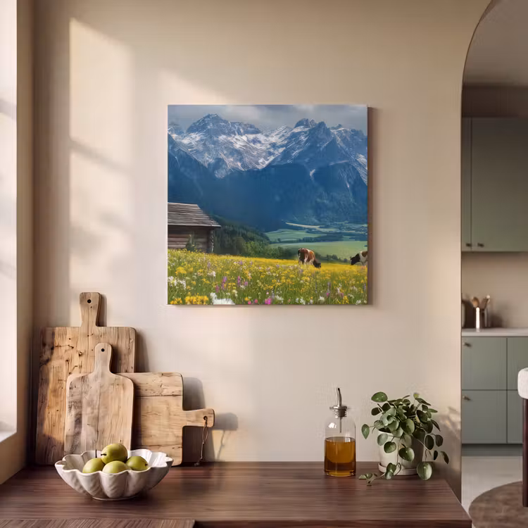 Acoustic Felt - Alps - Meadow - Mountains - Cows — 3