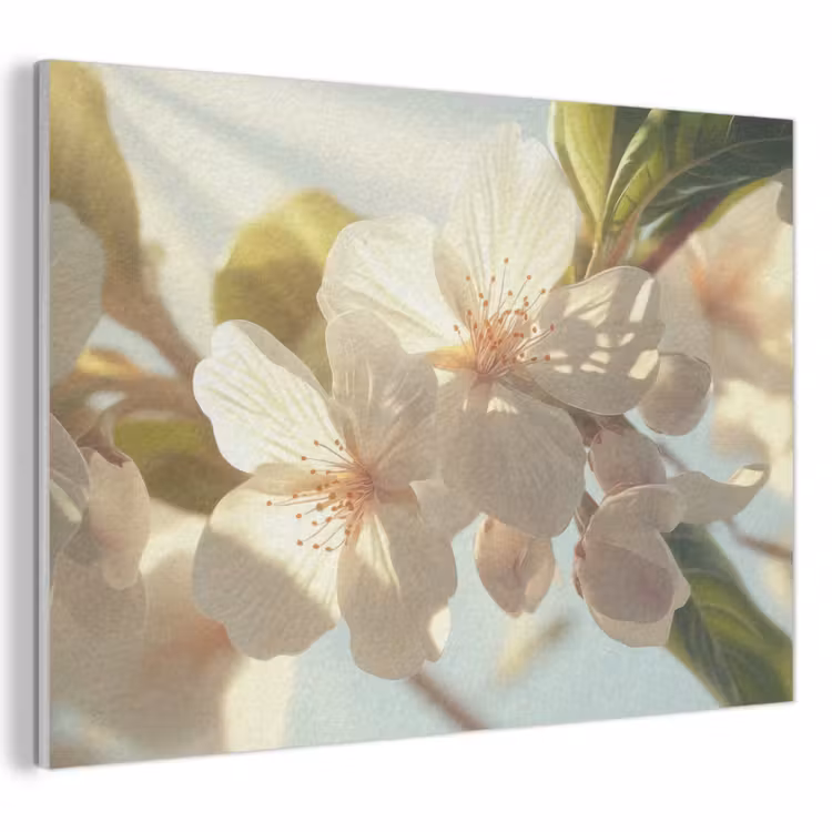 Acoustic Felt - Blossoms - White - Sunbeams - Petals — 1