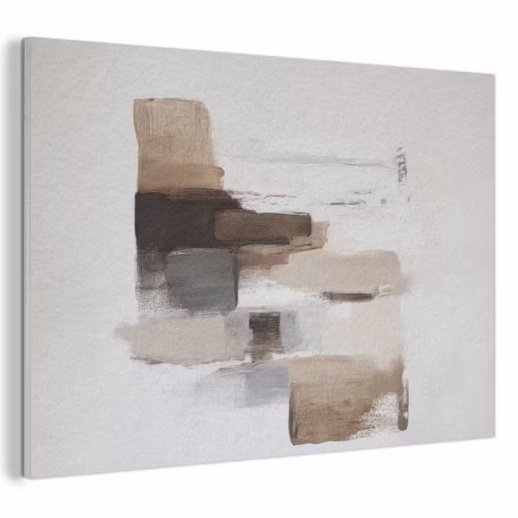 Acoustic Felt - Brush strokes - Balance - Beige - Brown — 1