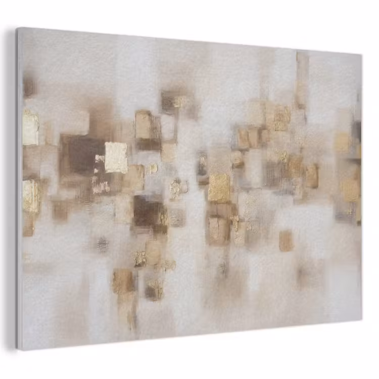 Acoustic Felt - Abstract squares - Earth tones - Misty — 1