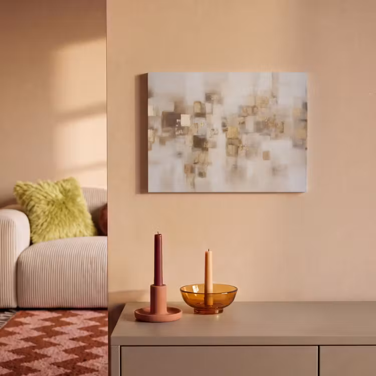Acoustic Felt - Abstract squares - Earth tones - Misty — 2