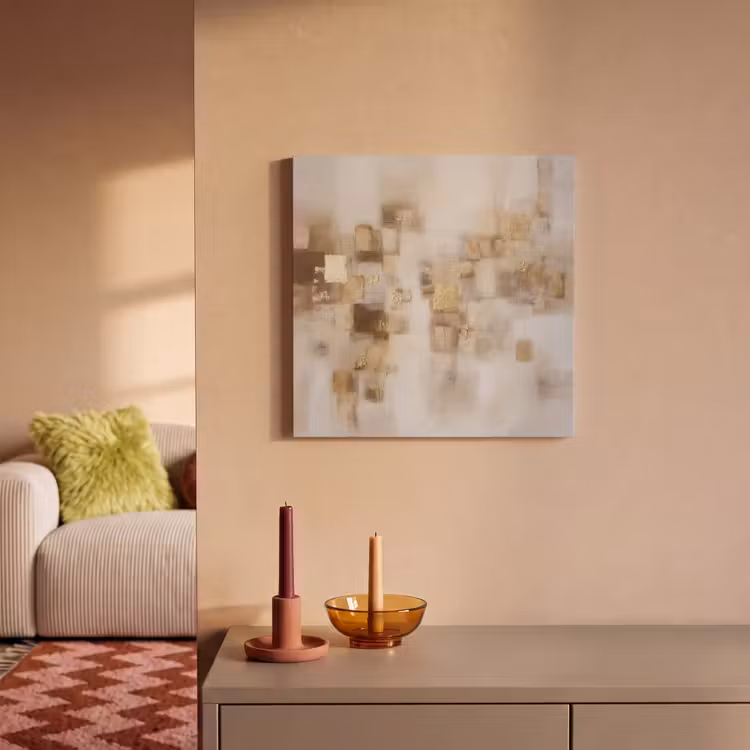 Acoustic Felt - Abstract squares - Earth tones - Misty — 2