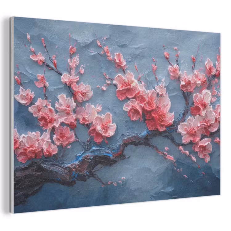 Acoustic Felt - Blossom - Flower - Pink - Branch — 1
