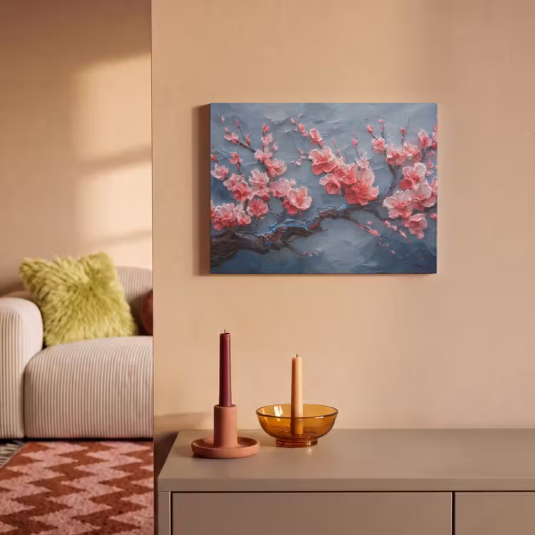 Acoustic Felt - Blossom - Flower - Pink - Branch — 2