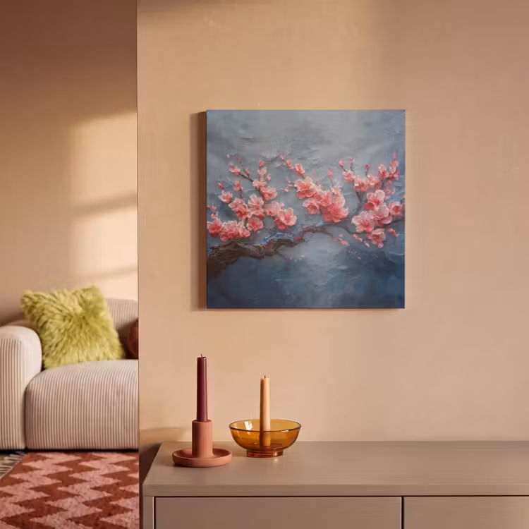 Acoustic Felt - Blossom - Flower - Pink - Branch — 2
