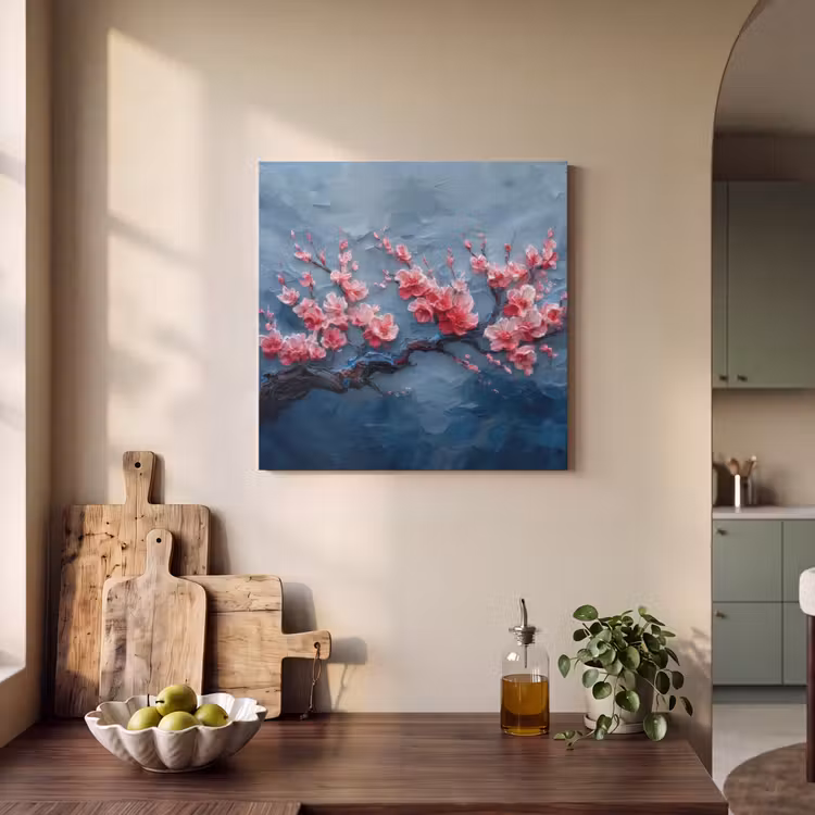 Acoustic Felt - Blossom - Flower - Pink - Branch — 3