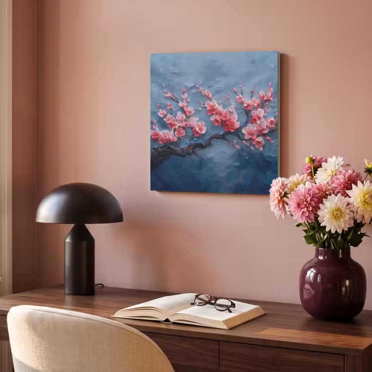 Acoustic Felt - Blossom - Flower - Pink - Branch — 4