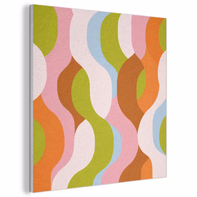 Acoustic Felt - Abstract - Shapes - Pink — 1