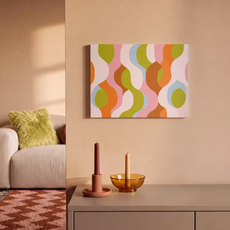Acoustic Felt - Abstract - Shapes - Pink — 2