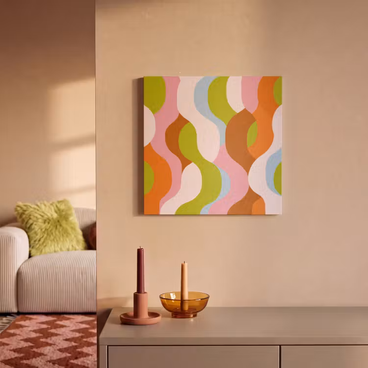 Acoustic Felt - Abstract - Shapes - Pink — 2