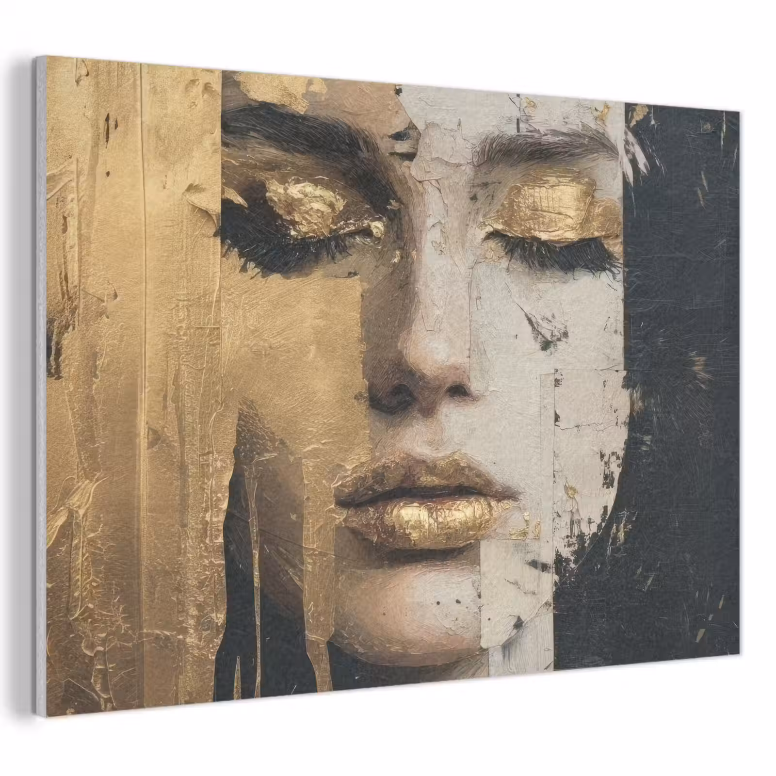 Acoustic Felt - Abstract - Gold - Face - Lips — 1