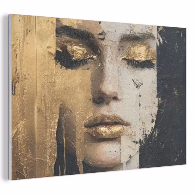 Acoustic Felt - Abstract - Gold - Face - Lips — 1