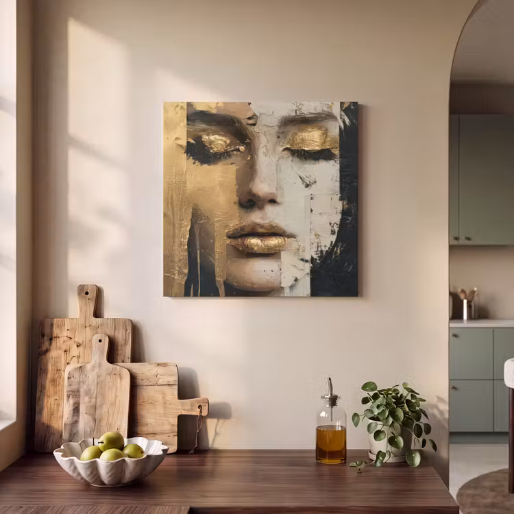 Acoustic Felt - Abstract - Gold - Face - Lips — 3