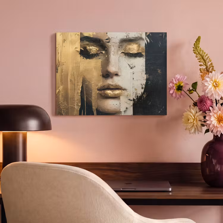 Acoustic Felt - Abstract - Gold - Face - Lips — 4