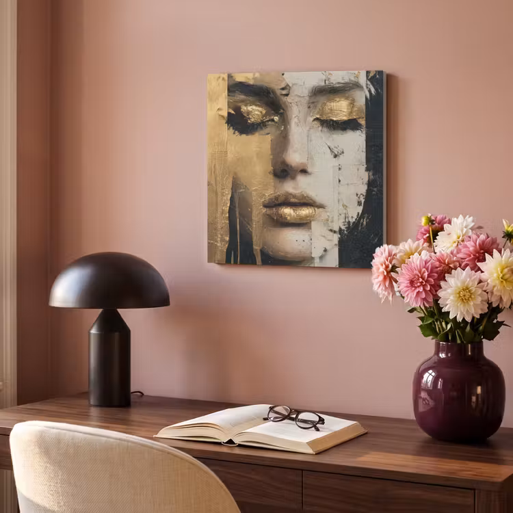 Acoustic Felt - Abstract - Gold - Face - Lips — 4