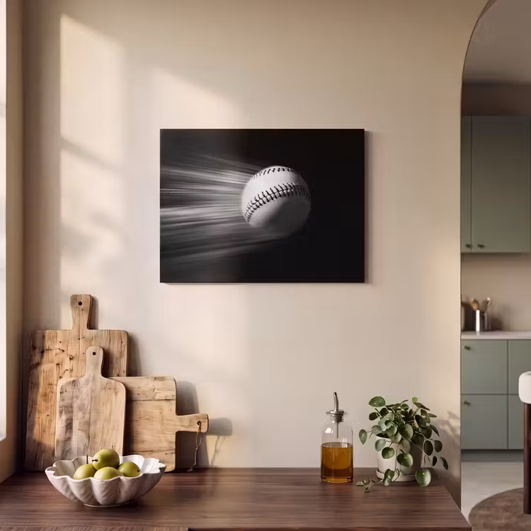 Acoustic Felt - Baseball - White - Flies — 3