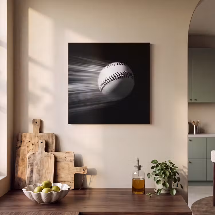 Acoustic Felt - Baseball - White - Flies — 3