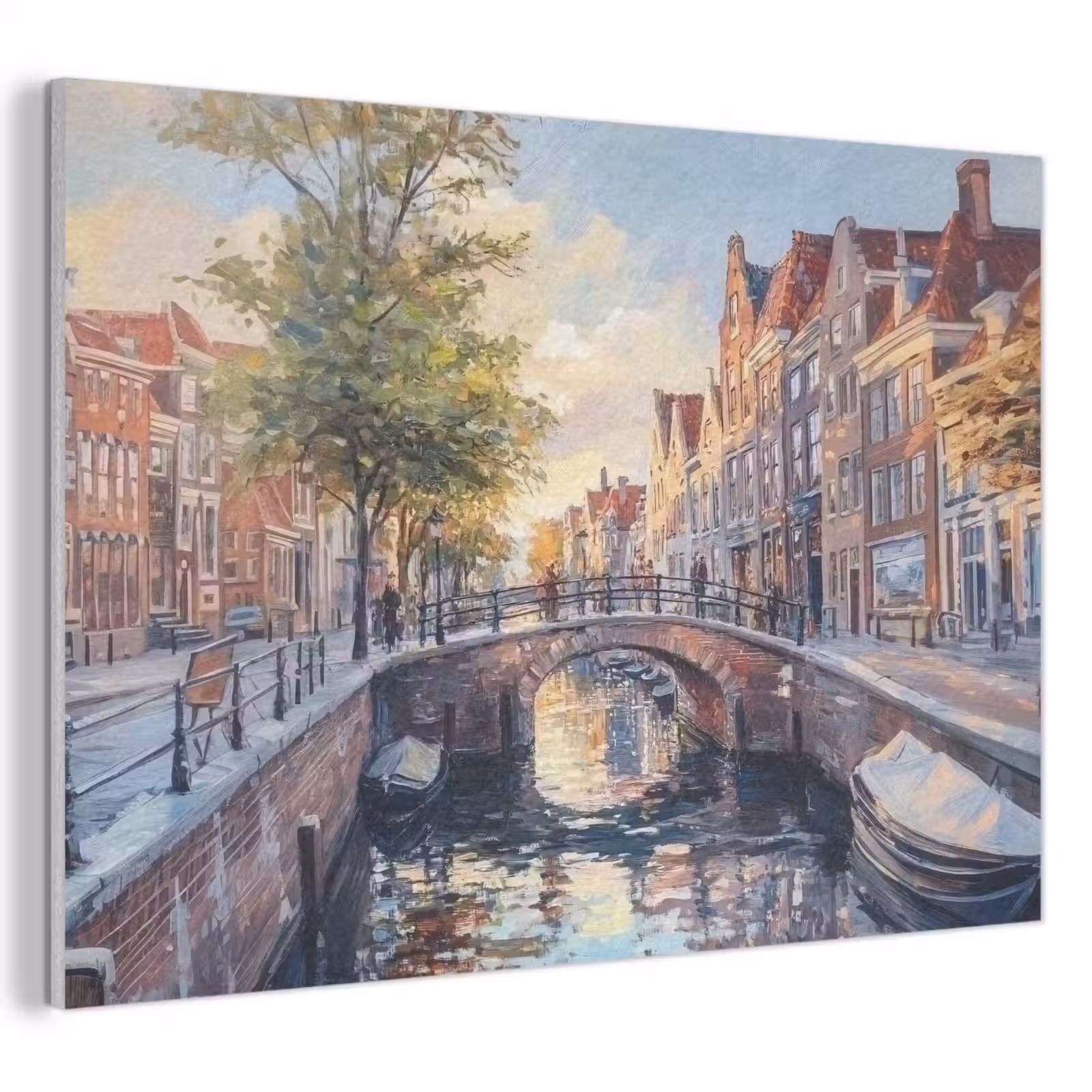 Acoustic Felt - Bridge - City - Houses - Boat — 1