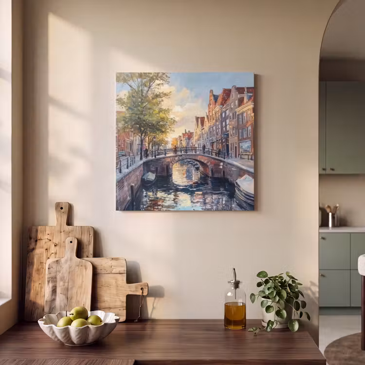 Acoustic Felt - Bridge - City - Houses - Boat — 3