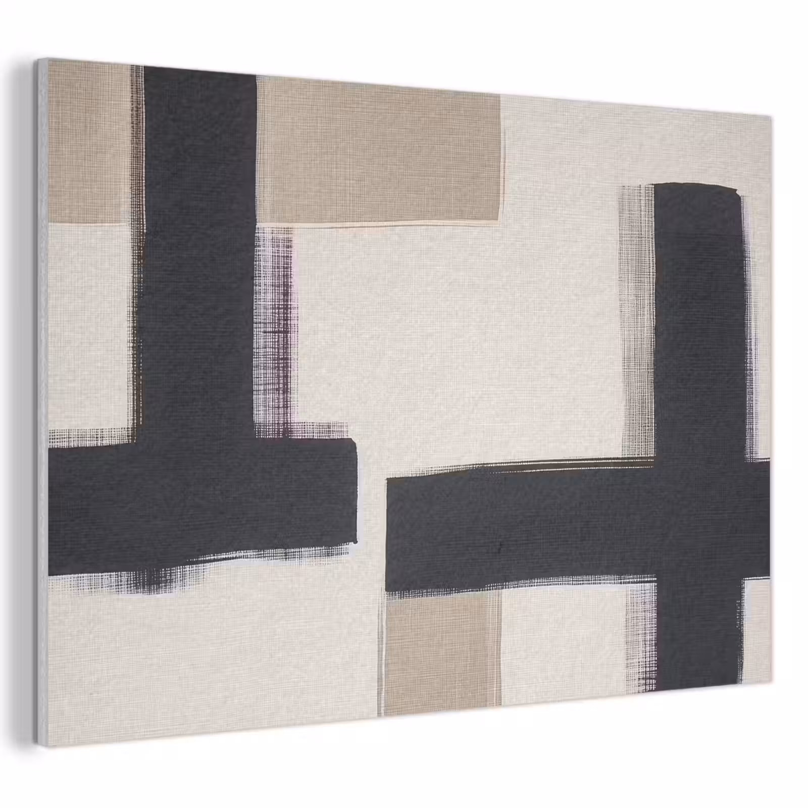 Acoustic Felt - Black - Abstract - Japandi — 1