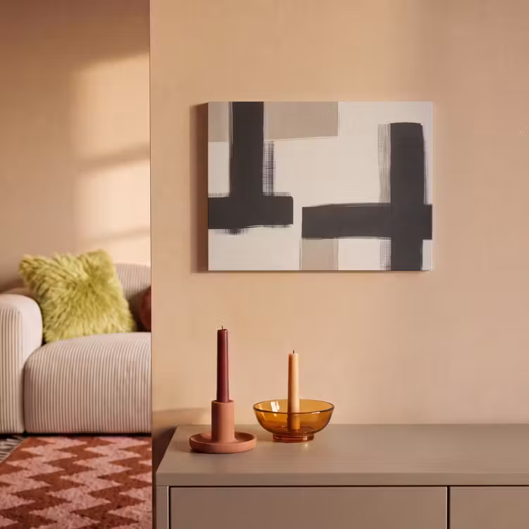 Acoustic Felt - Black - Abstract - Japandi — 2