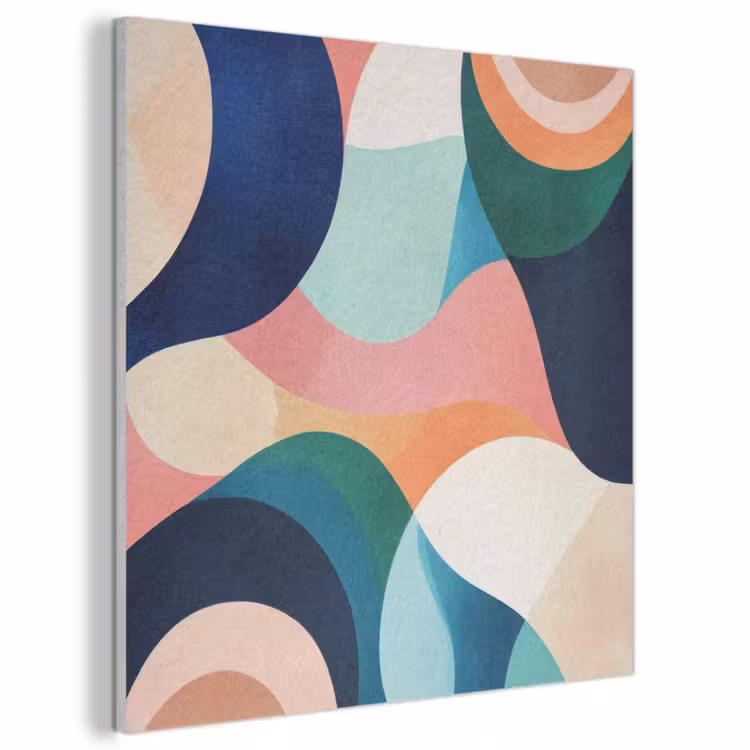 Acoustic Felt - Abstract - Blue - Pink — 1