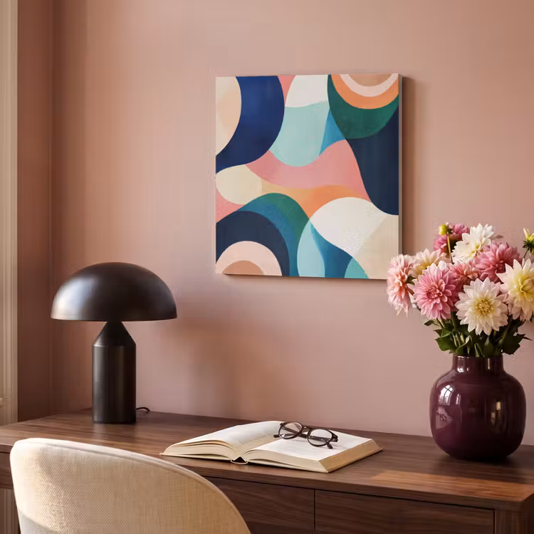 Acoustic Felt - Abstract - Blue - Pink — 4
